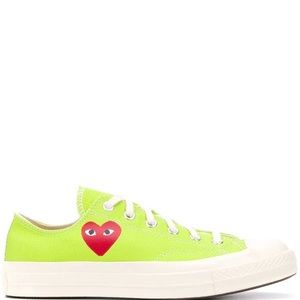 Comme Des Garcons Play x Converse Chuck Taylor All Star Canvas Low-Top Sneakers